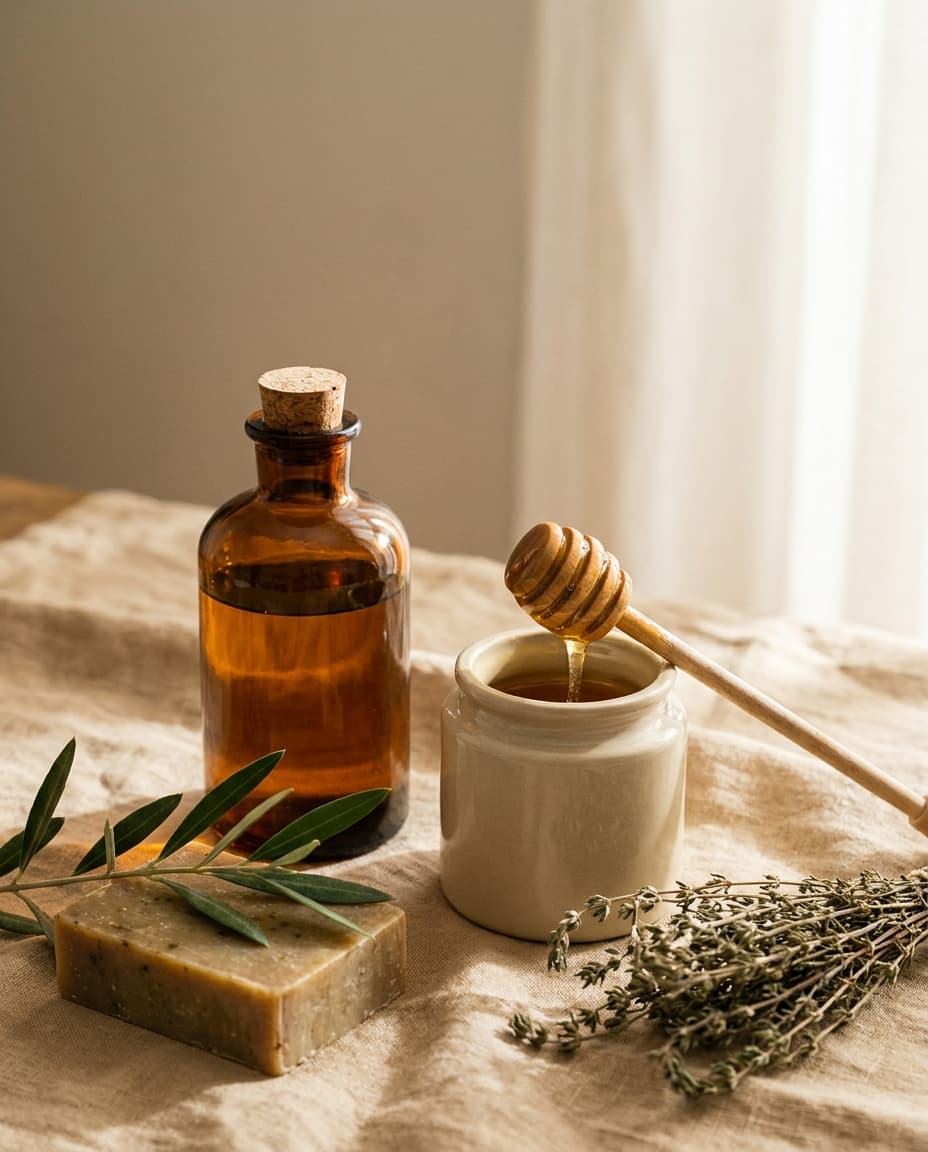 Naturalive Naturprodukte auf Leinen
