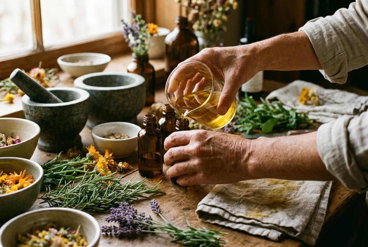 Botanische Manufaktur, Abfuellung von Hand